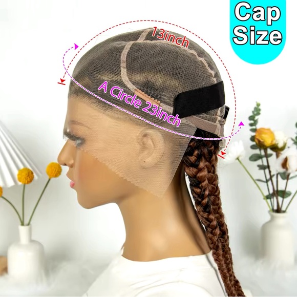 Brand New Braided Wig Synthetic Short Cornrows - Picture 7 of 7